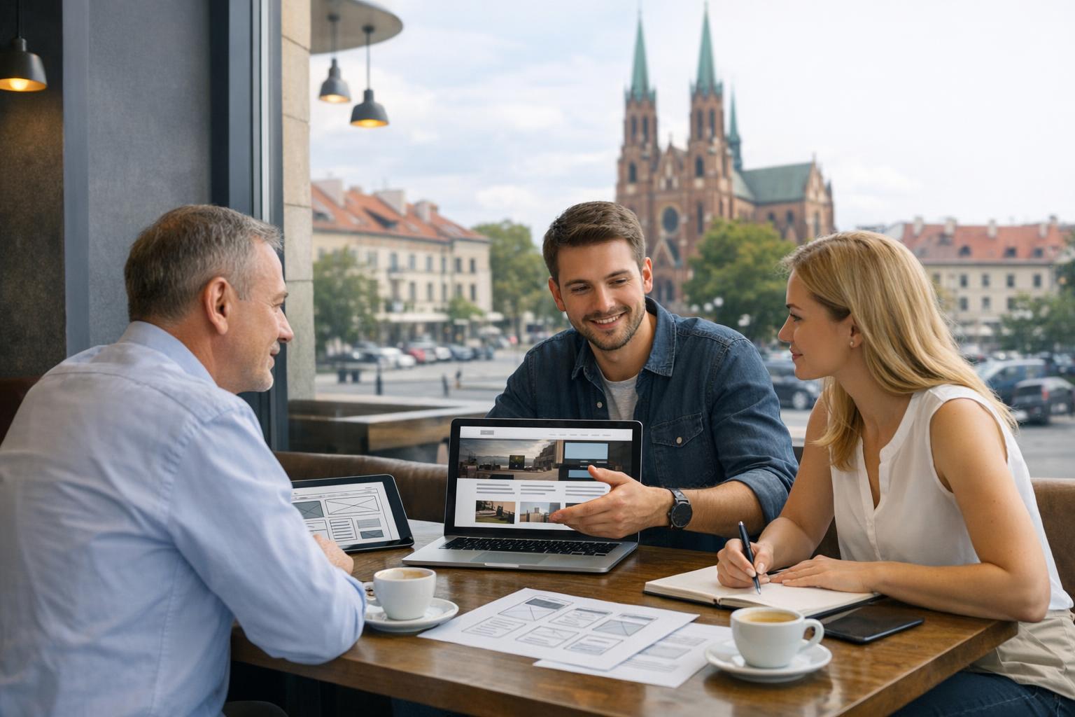 spotkanie z klientem w Radomiu - konsultacja w sprawie projektu strony